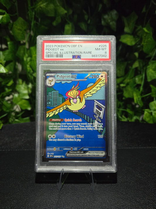 2023 Pokémon Pidgeot ex 225/197 PSA 8
